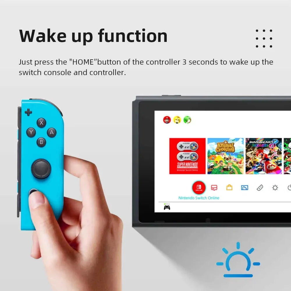 Joycons Gamepad for Nintendo Switch/Ios/Android/Pc Bluetooth Wireless Controller Joystick with Trubo Video Game Consoles